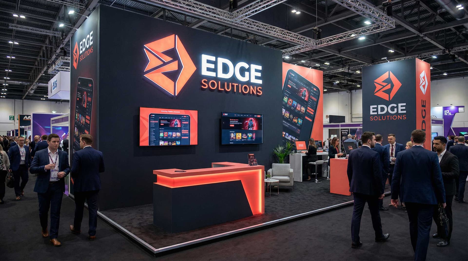 Edge Solutions stand at iGaming event